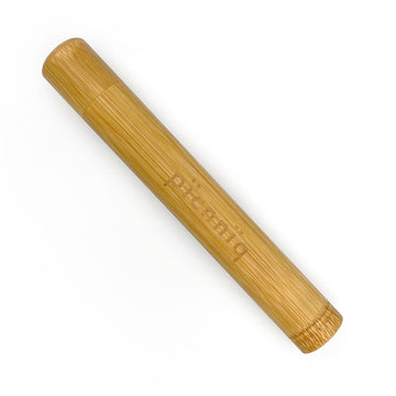 Natural Bamboo Toothbrush Travel Storage Tube