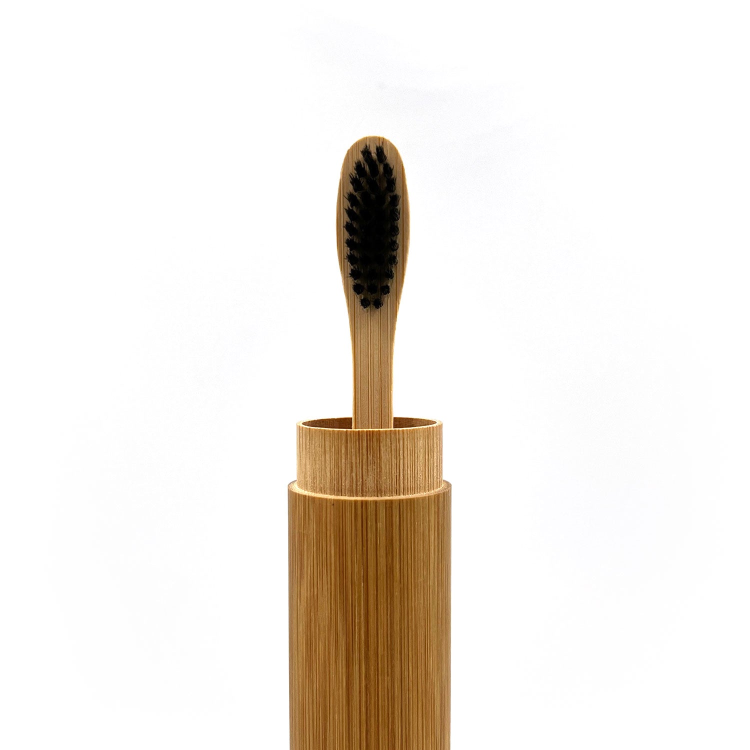Natural Bamboo Toothbrush Travel Storage Tube